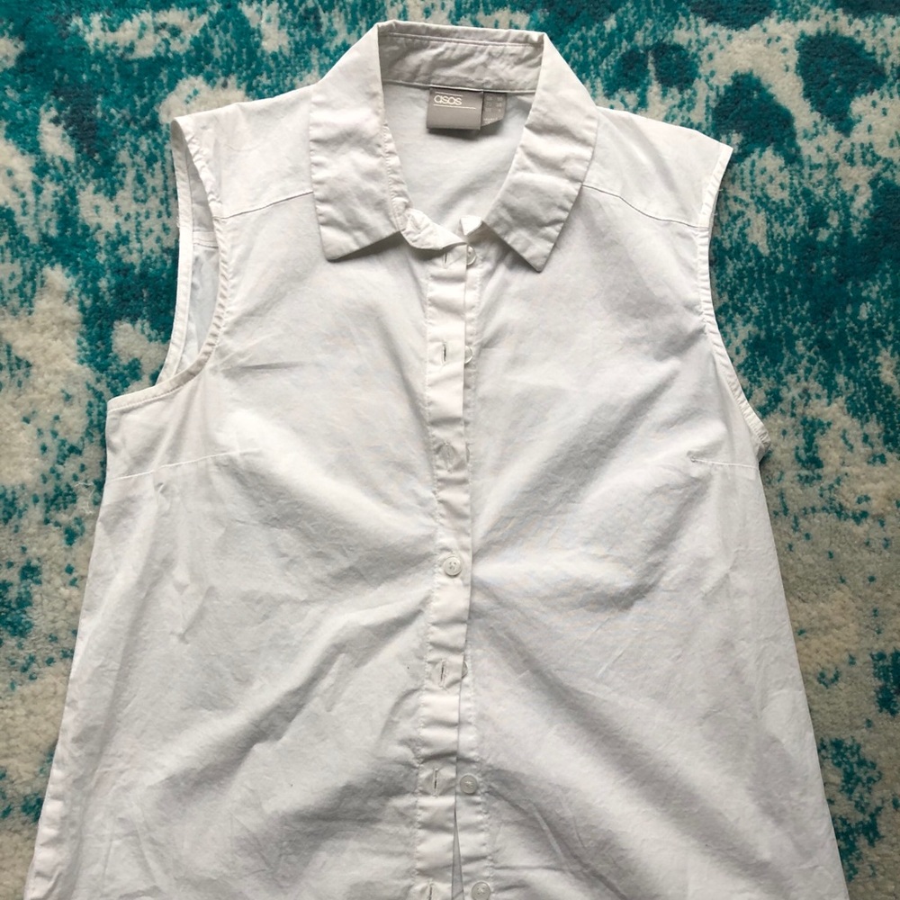 ASOS | Sleeveless collared shirt size US 6